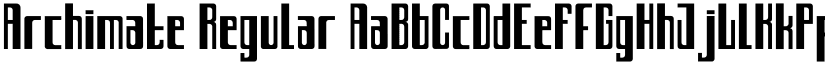 Archimate Regular font