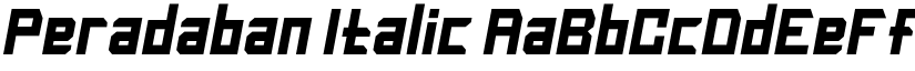 Peradaban Italic font