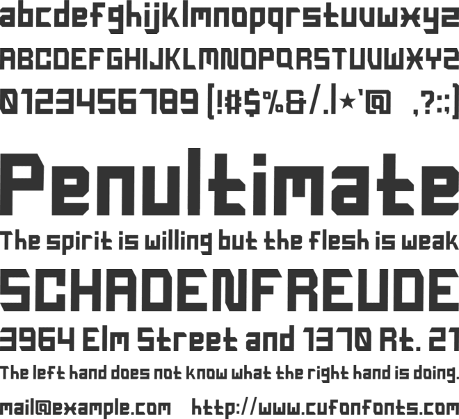 Peradaban font preview
