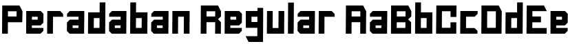 Peradaban Regular font