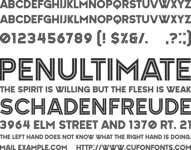 Green font preview