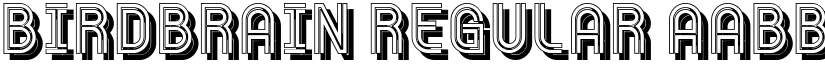Birdbrain Regular font