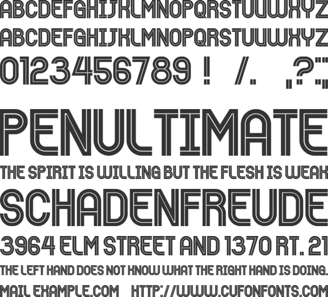 Bernard font preview