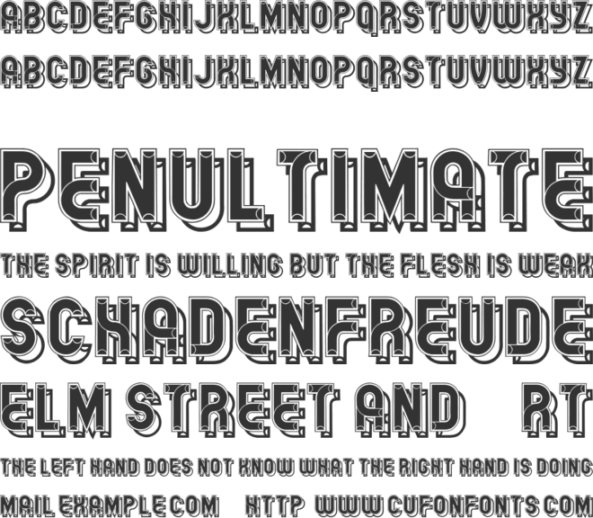 Gelatin font preview