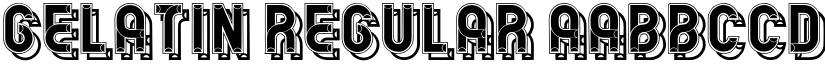 Gelatin Regular font