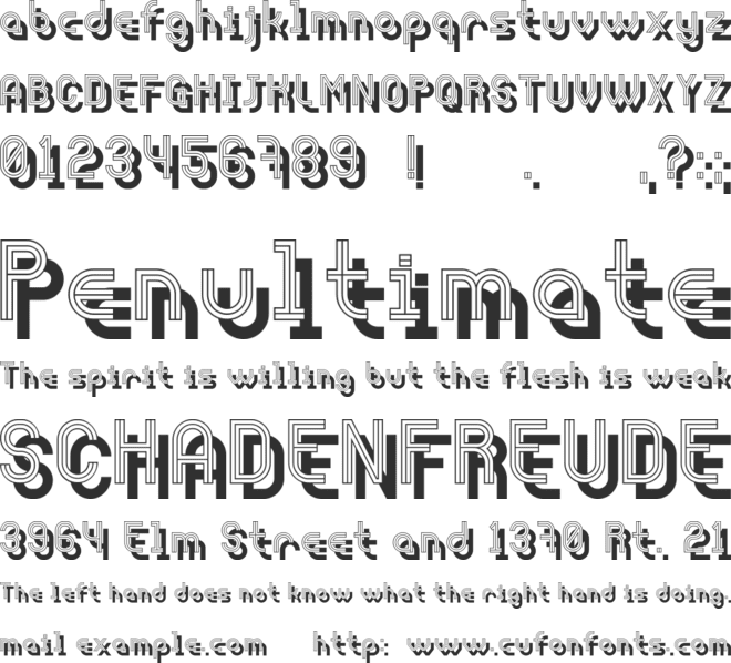 Afterparty font preview