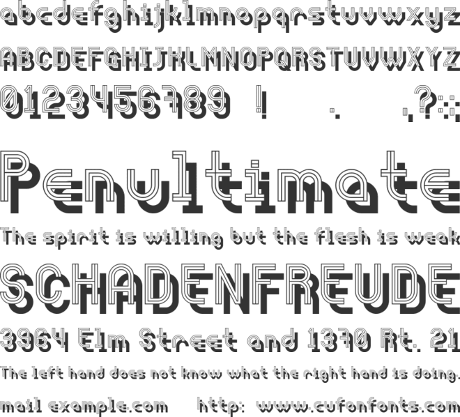 Afterparty font preview