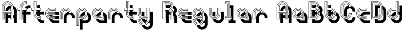Afterparty Regular font