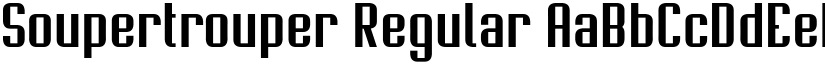 Soupertrouper Regular font