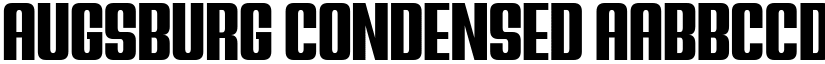 Augsburg Condensed font