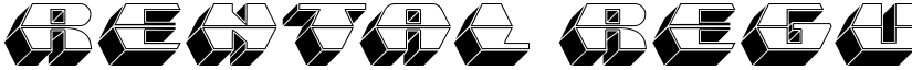 Rental Regular font