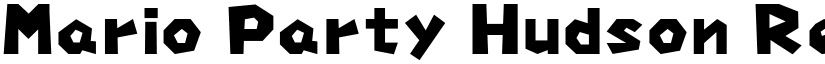 Mario Party Hudson Regular font