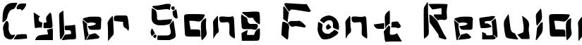 Cyber Sans Font Regular font