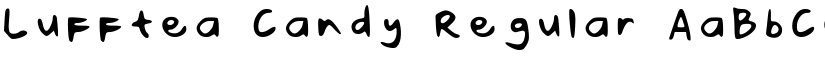 Lufftea Candy Regular font