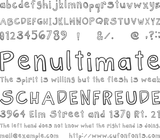 Janber_sans font preview