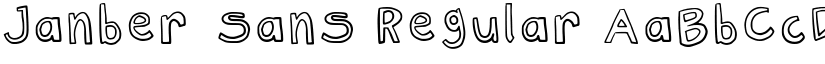Janber_sans Regular font