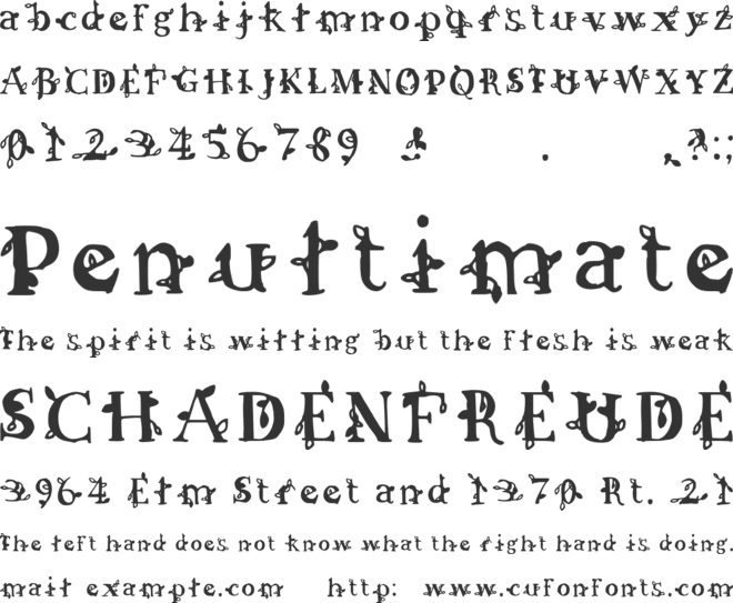 Christmas Serif font preview