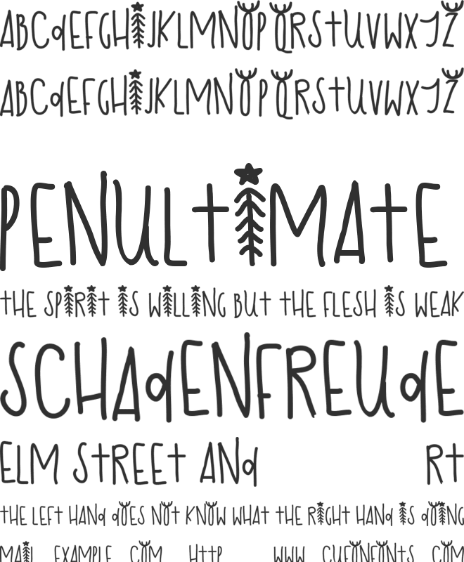 HAPPY CHRISTMAS font preview
