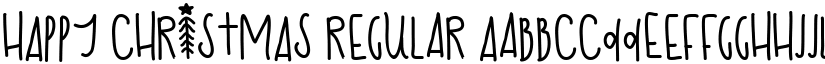 HAPPY CHRISTMAS Regular font
