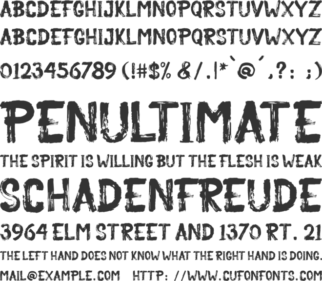 Becka Brush font preview