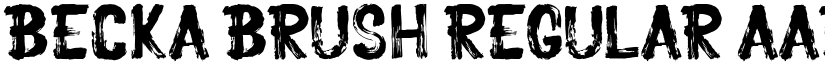 Becka Brush Regular font