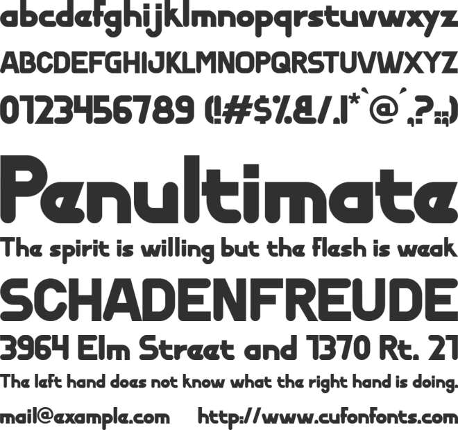Neonix font preview