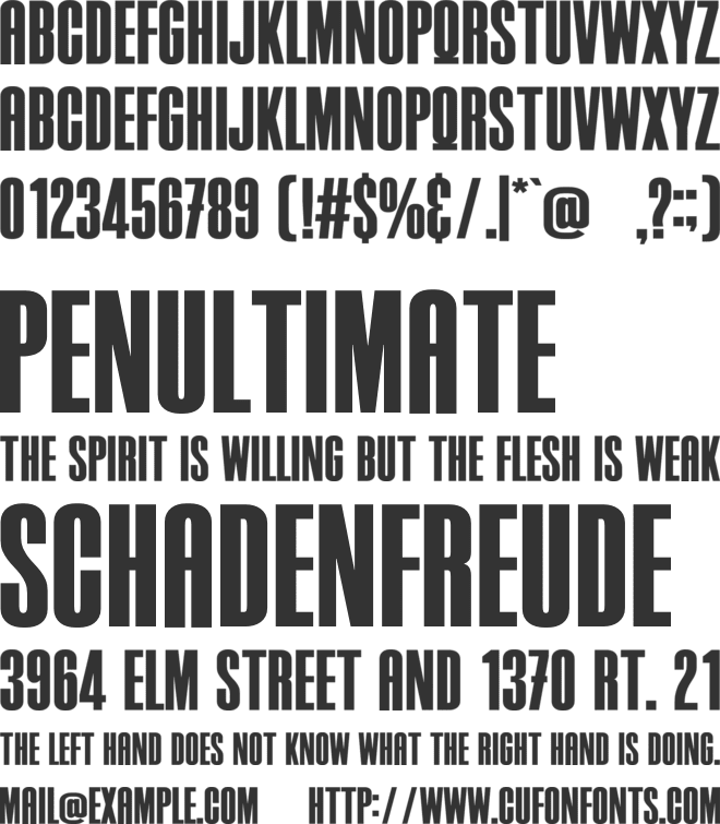 AQUARIUM font preview