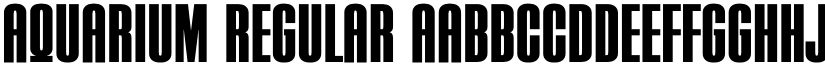 AQUARIUM Regular font
