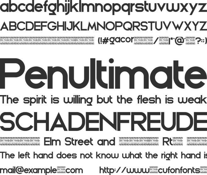 Gacor Personal Use font preview