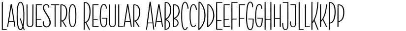LaQuestro Regular font
