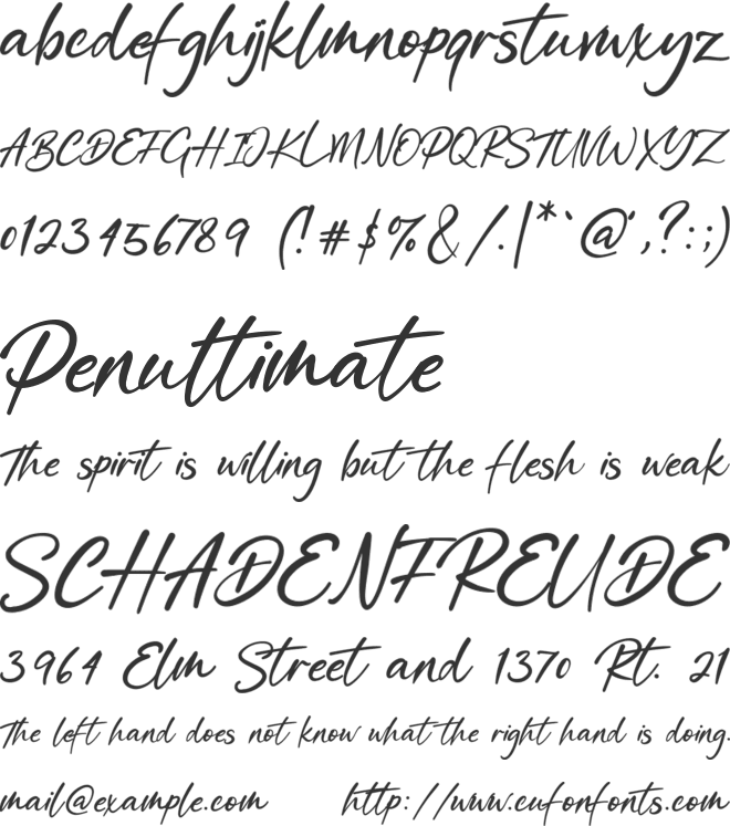 Allyssum font preview