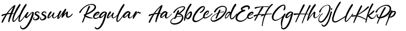 Allyssum Regular font