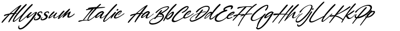 Allyssum Italic font