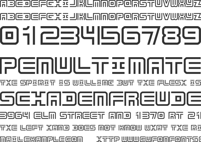 Undercover font preview
