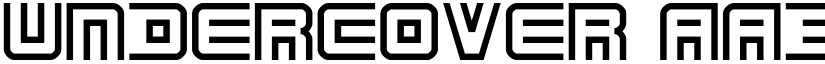 Undercover font
