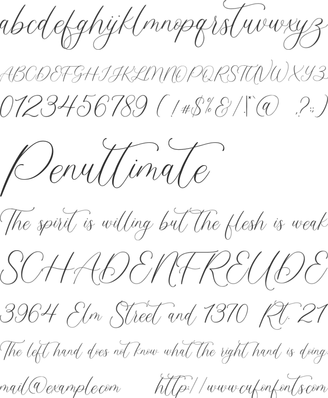 Maligai font preview