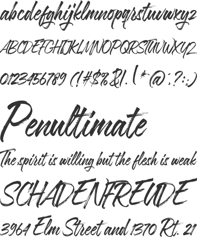 Maulida Maya font preview