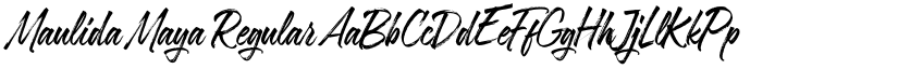 Maulida Maya Regular font