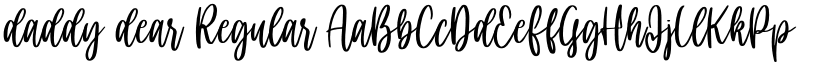 daddy dear Regular font