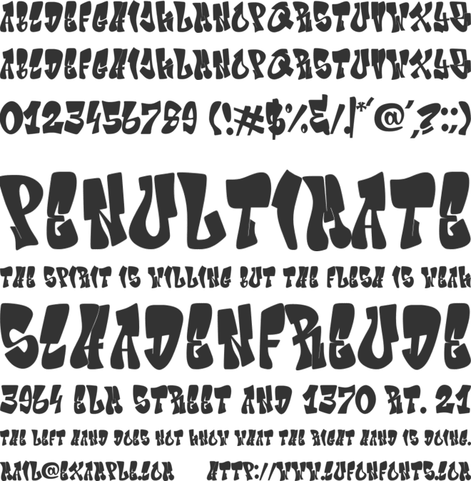 Giecella Kids font preview