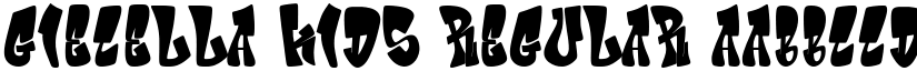 Giecella Kids Regular font