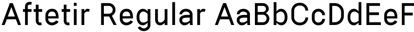 Aftetir Regular font