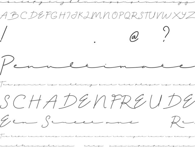 Virghie font preview