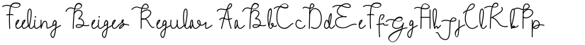 Feeling Beiges Regular font