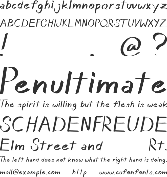 Canggu Vibes font preview