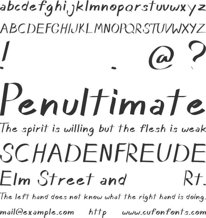 Canggu Vibes font preview