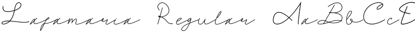 Lafamaria Regular font