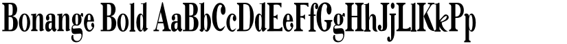 Bonange Bold font