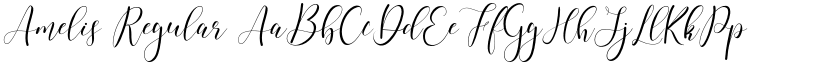 Amelis Regular font