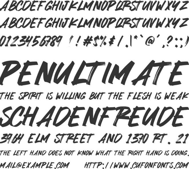 Melancoline font preview